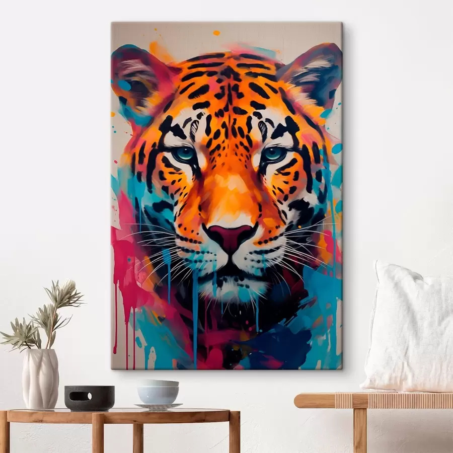 Pilt Tänavakunsti stiilis jaaguar s46476