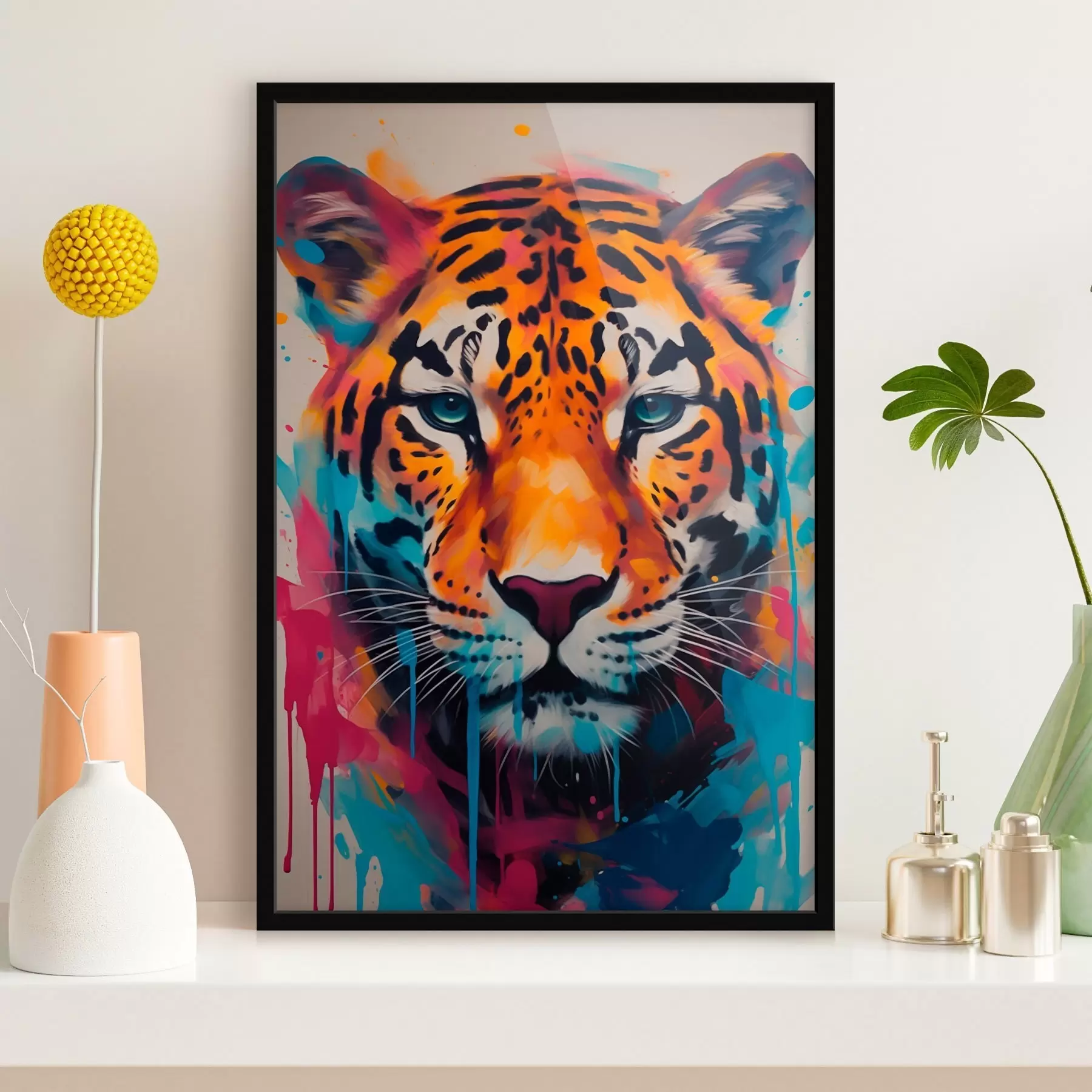 Fototapeedid Tänavakunsti stiilis jaaguar f46476