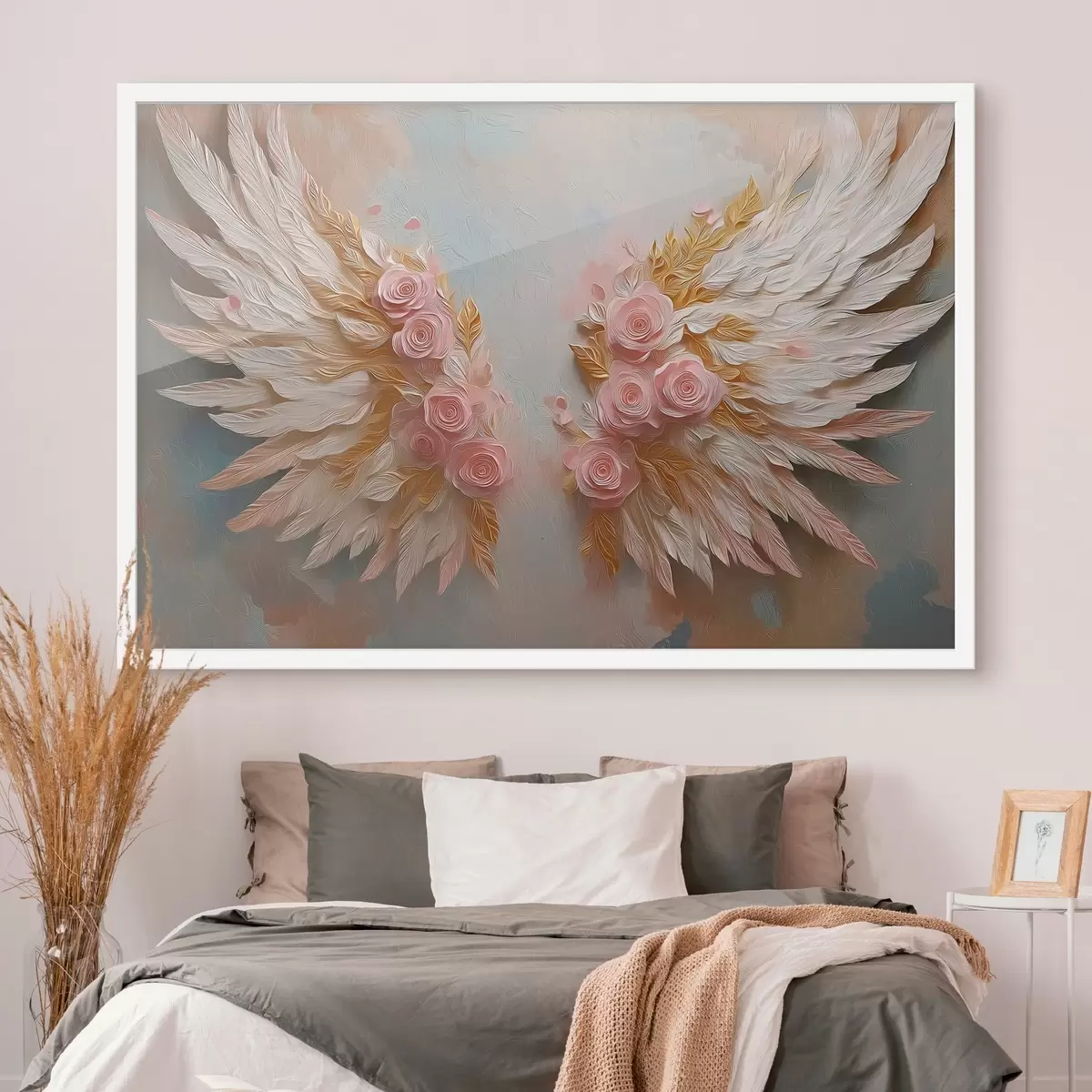 Plakat Kollase ja roosa värvi tiivad f46551