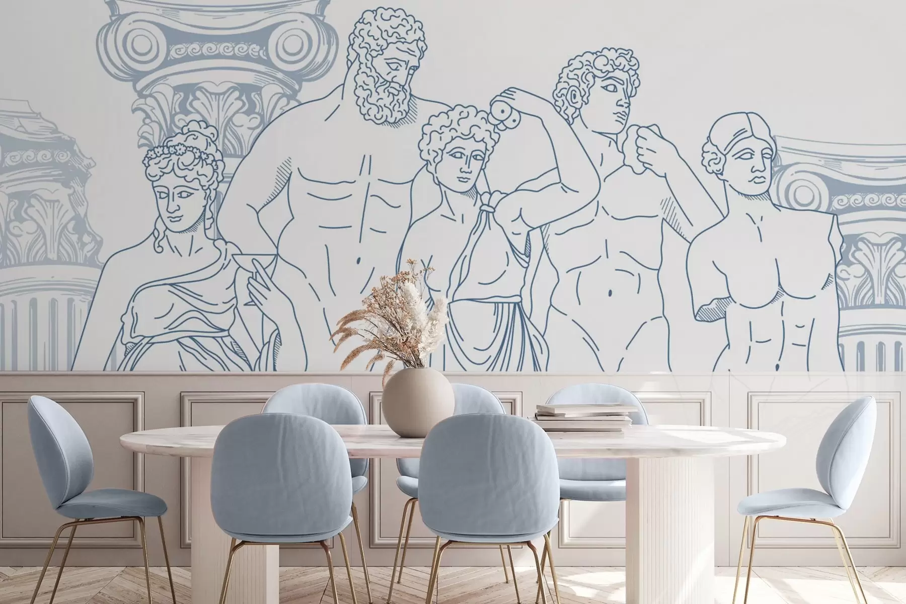 Fototapeedid Iidsed inimesed ja sambad w04865