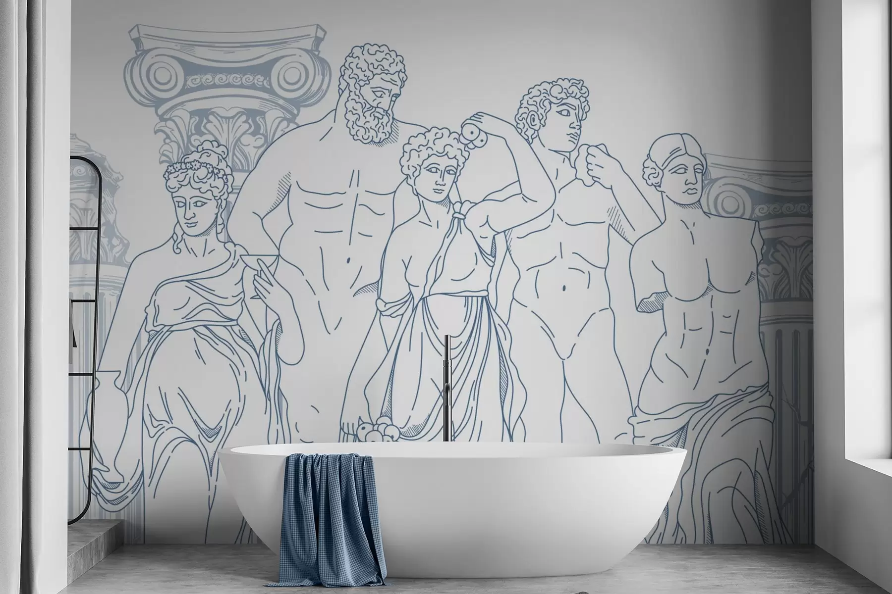 Fototapeedid Iidsed inimesed ja sambad w04865