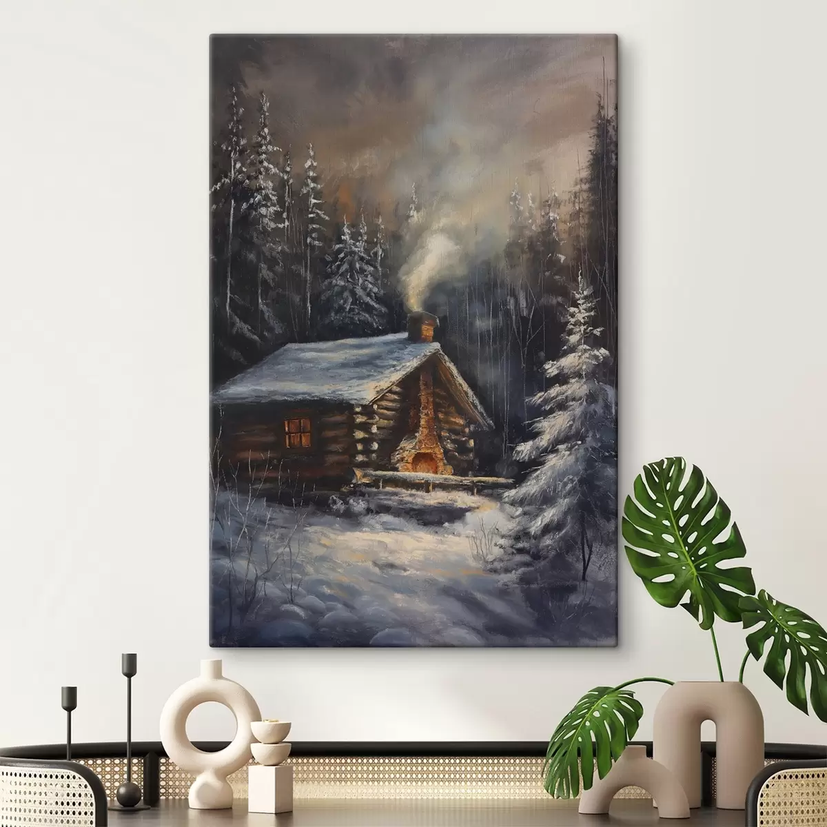 Pilt Maja talves metsas s46606