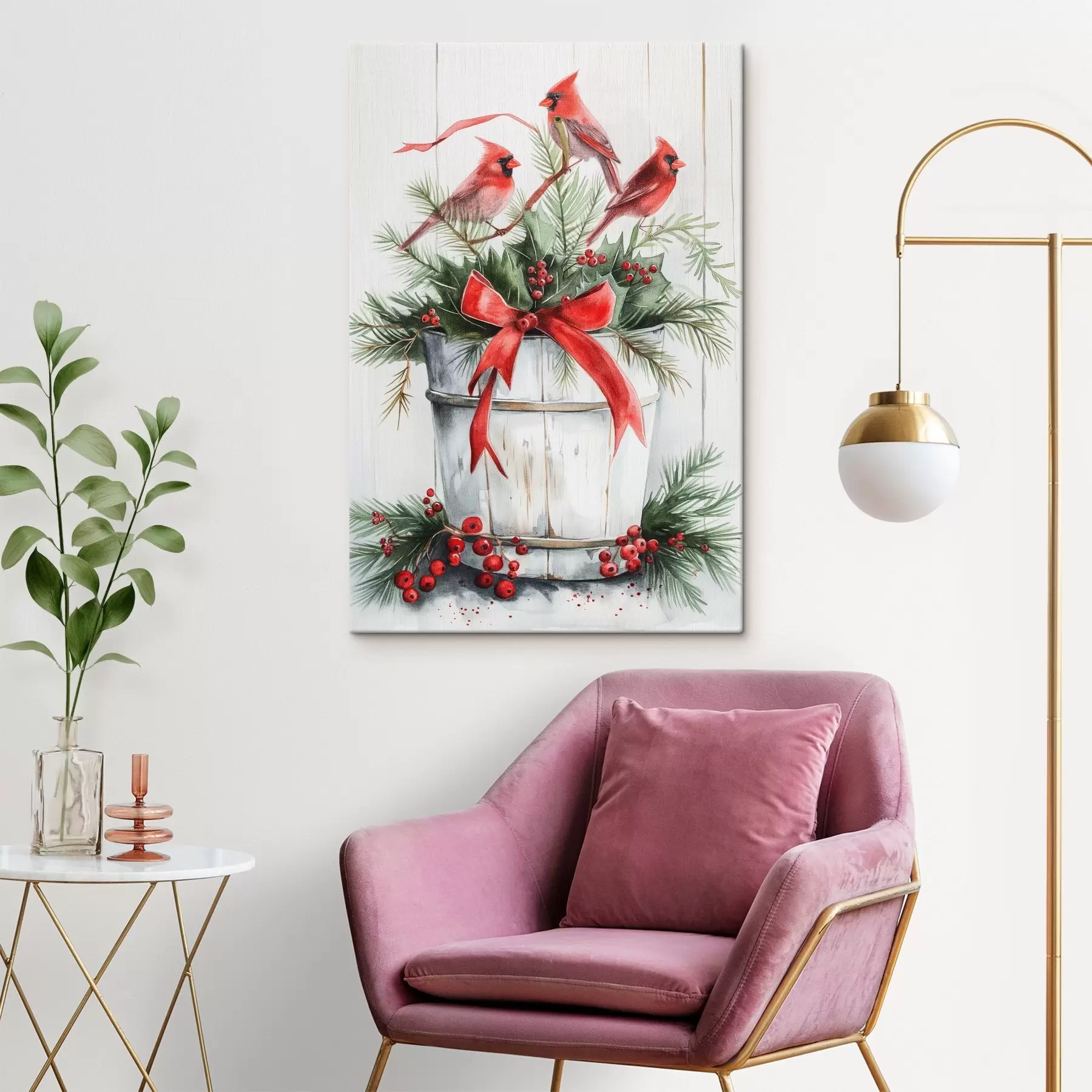 Pilt Linnud jõulupotil s46607