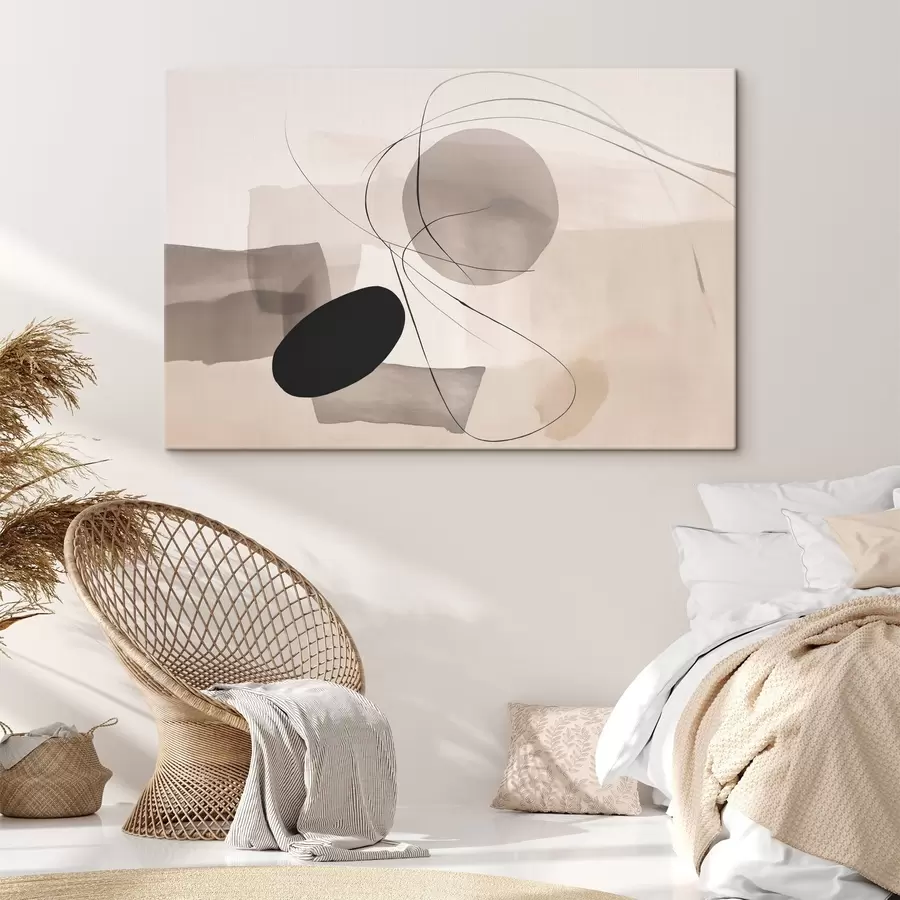 Pilt Abstraktsed kujundid joontega s46455