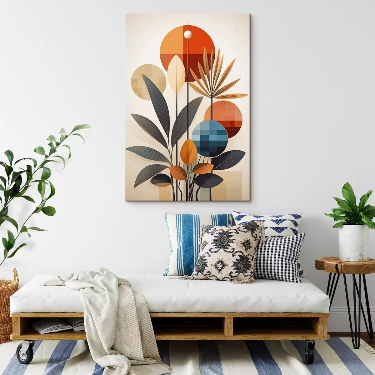 Pilt Abstraktsed geomeetrilised taimed s46576