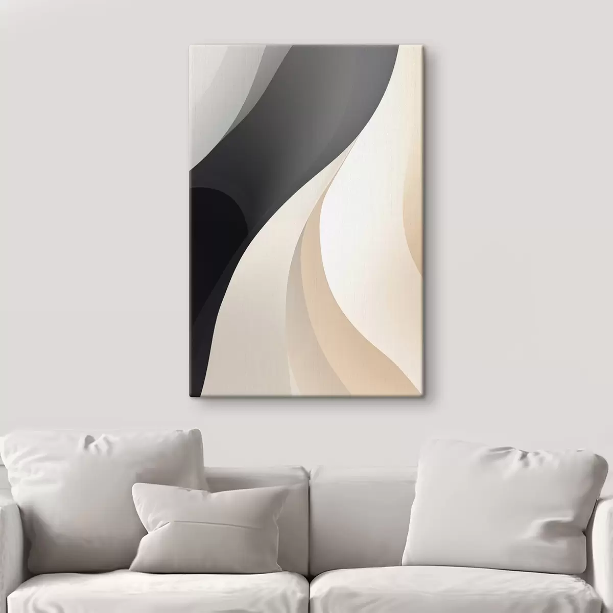 Pilt Sile üksteisega kattuvad kõverad süsi, elevandiluu ja liiv s46493