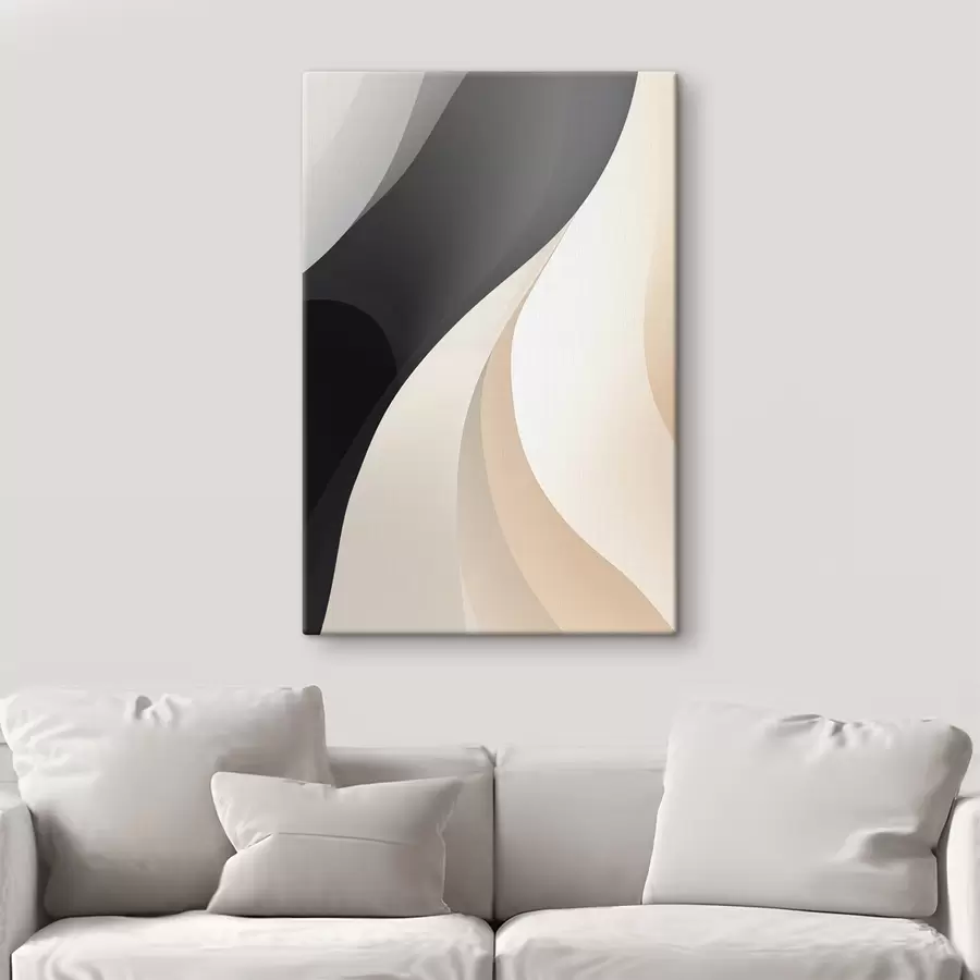 Pilt Sile üksteisega kattuvad kõverad süsi, elevandiluu ja liiv s46493