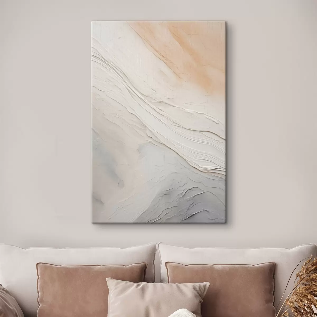 Pilt Tekstuuriga krohv lained pehmetes elevandiluu ja liiva toonides s46510