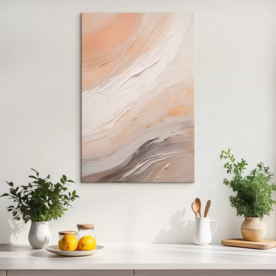 Pilt Tekstuuriga krohv keerleb soojas beežis ja pehmes hallis toonis s46511