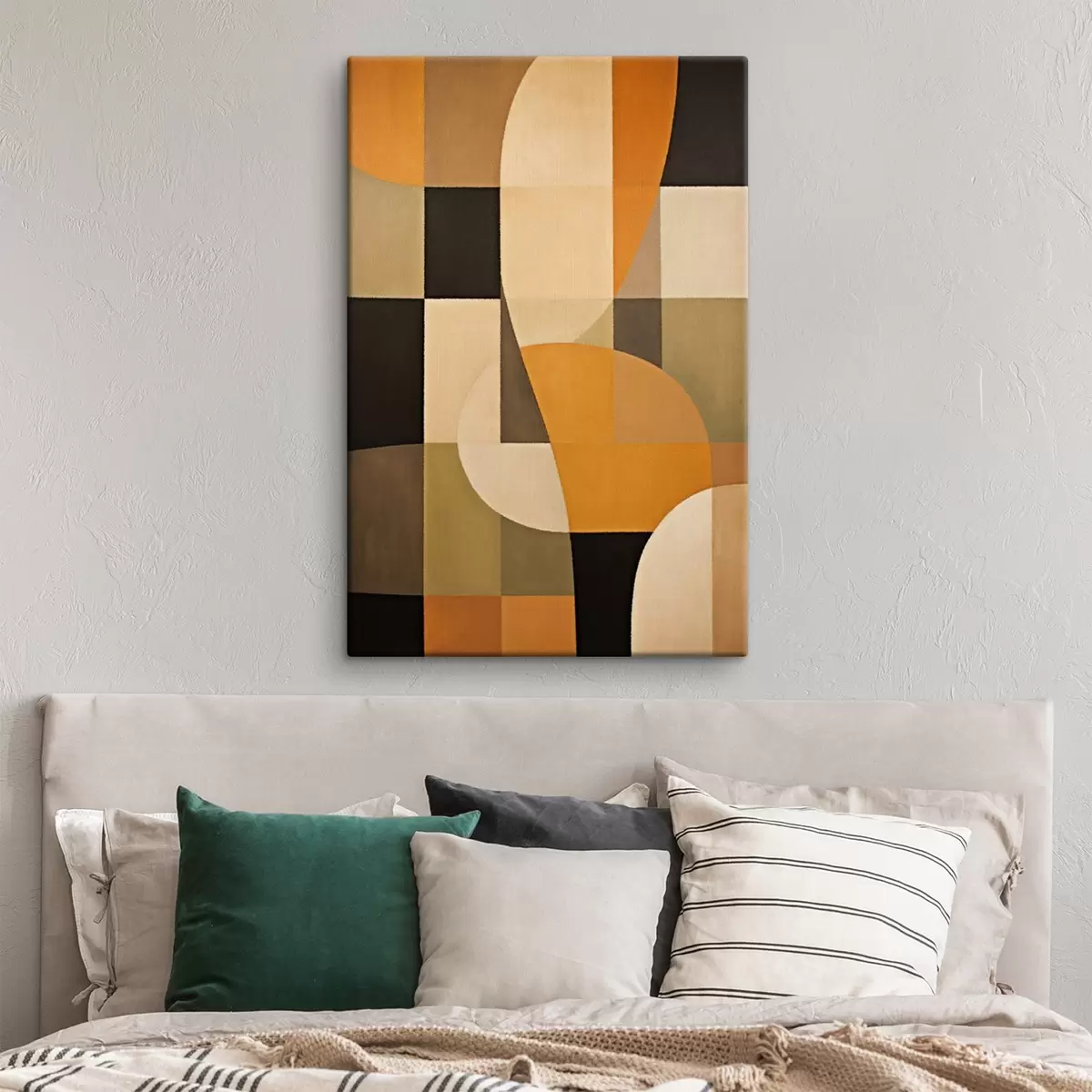 Pilt Ristkülikute mosaiik sileda oranži kaarega s46534