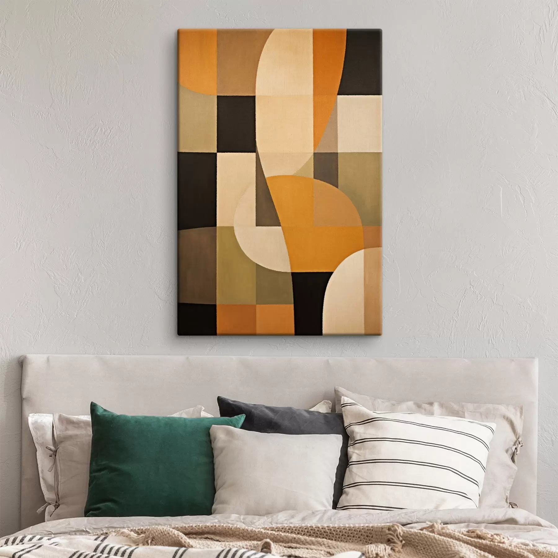 Pilt Ristkülikute mosaiik sileda oranži kaarega s46534