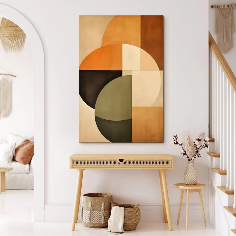 Pilt Ristuvad ringid liiva-oliivi värvipalettil s46537