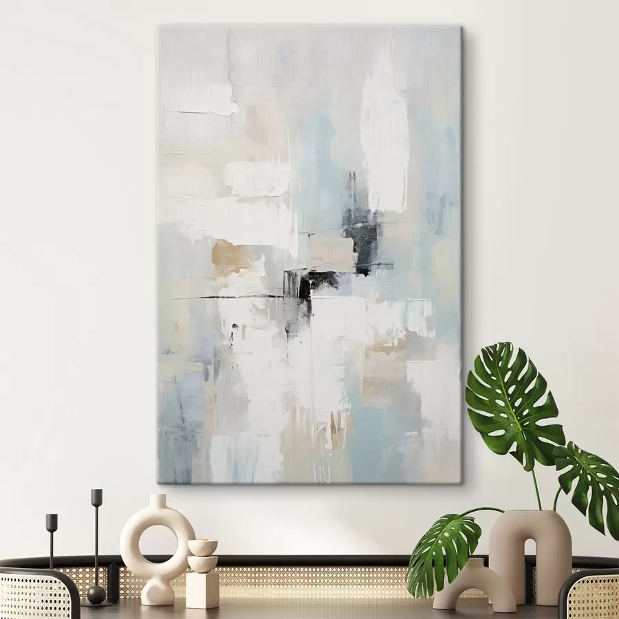 Pilt Hele tooniga abstraktne mustade aksentidega s46548