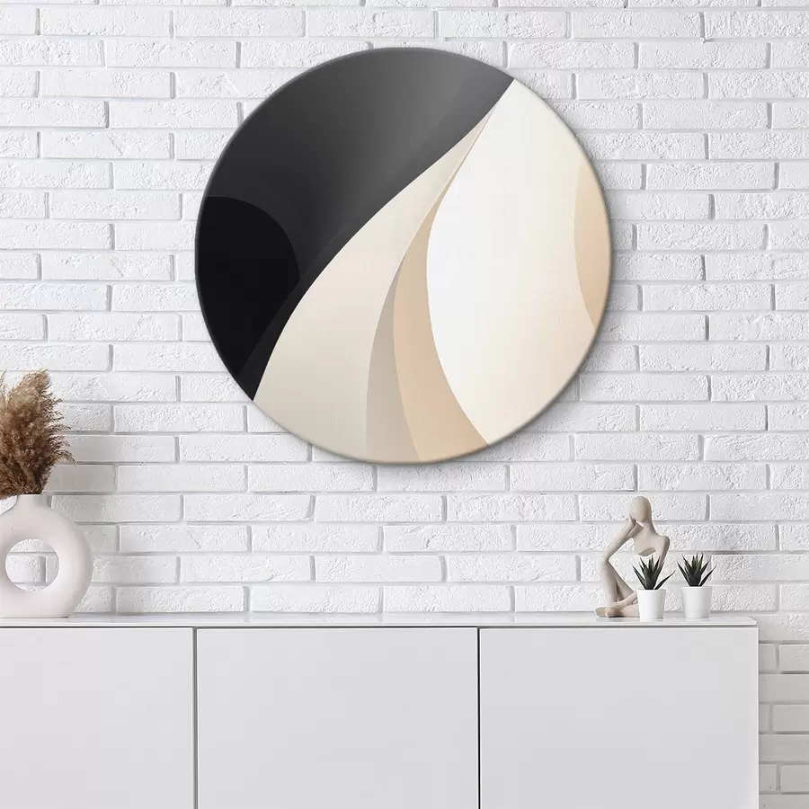 Pilt Sile üksteisega kattuvad kõverad süsi, elevandiluu ja liiv r46493