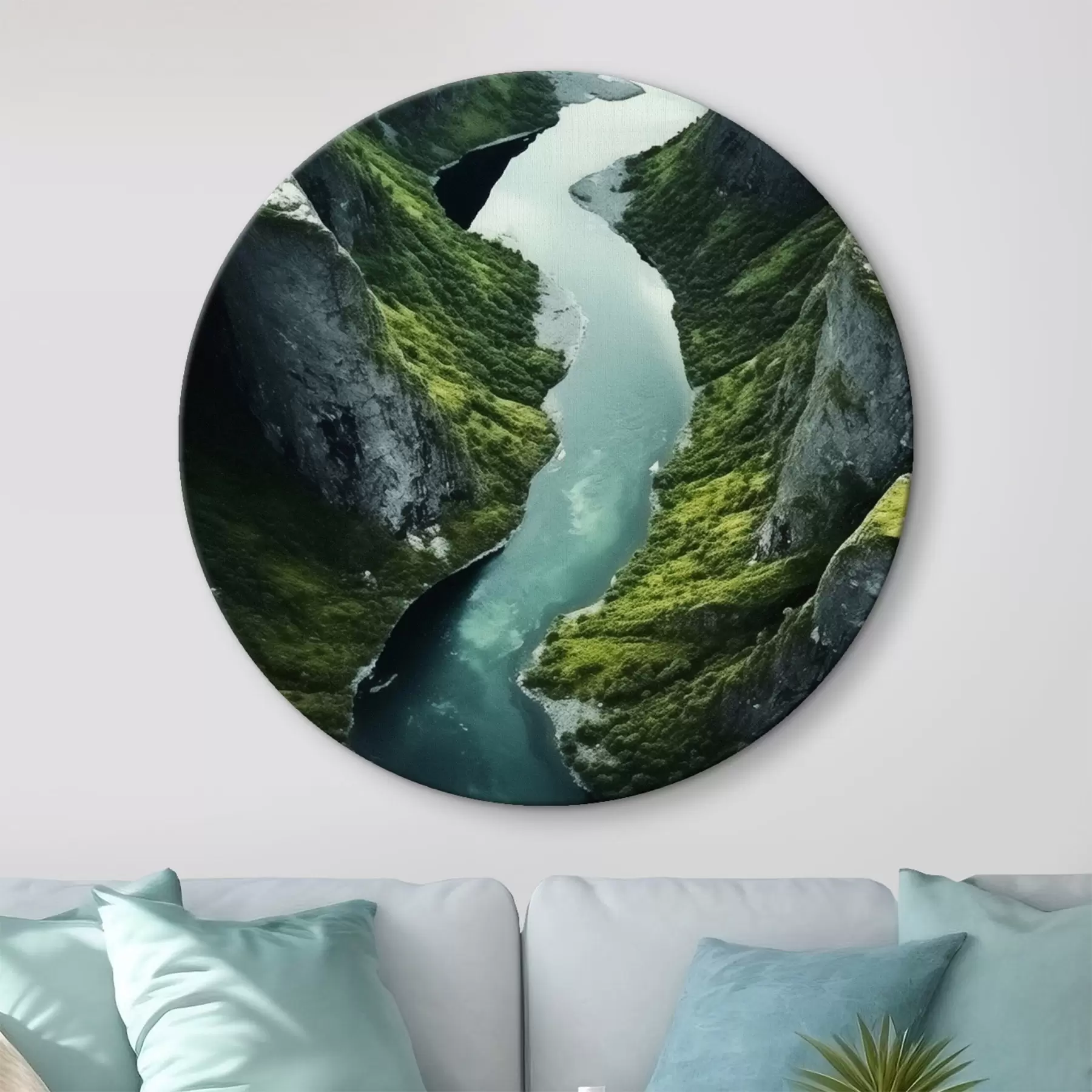 Pilt Kallaste vahel looklev jõgi, õhust vaade r46521