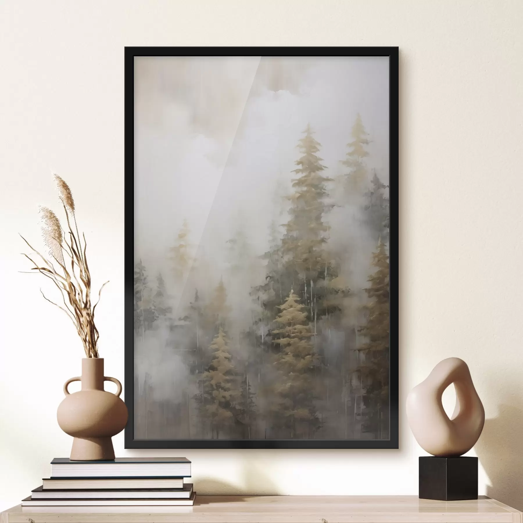 Fototapeedid Metsa imitatsioon maalil f46672