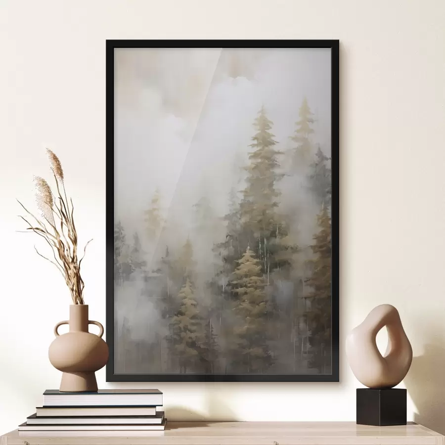 Fototapeedid Metsa imitatsioon maalil f46672