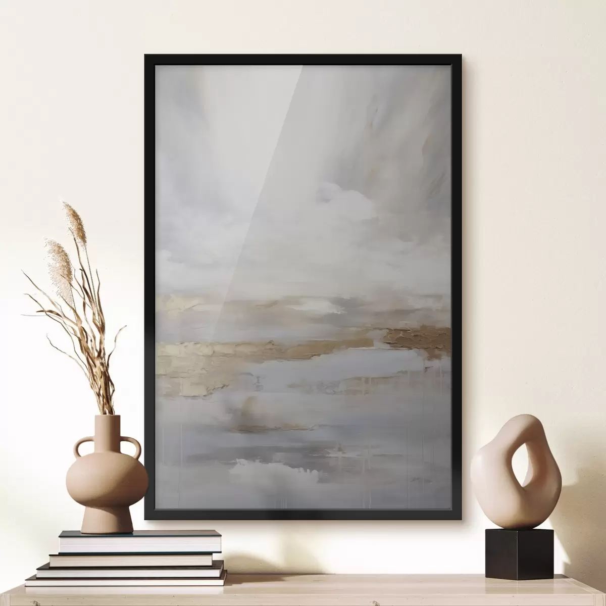 Plakat Abstraktne kompositsioon, maalitehnika imitatsioon f46678