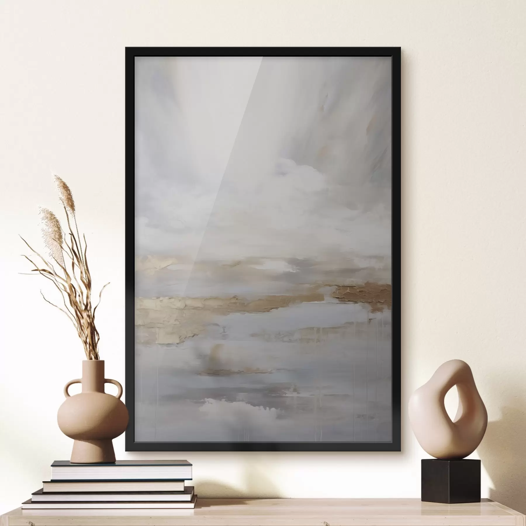 Fototapeedid Abstraktne kompositsioon, maalitehnika imitatsioon f46678