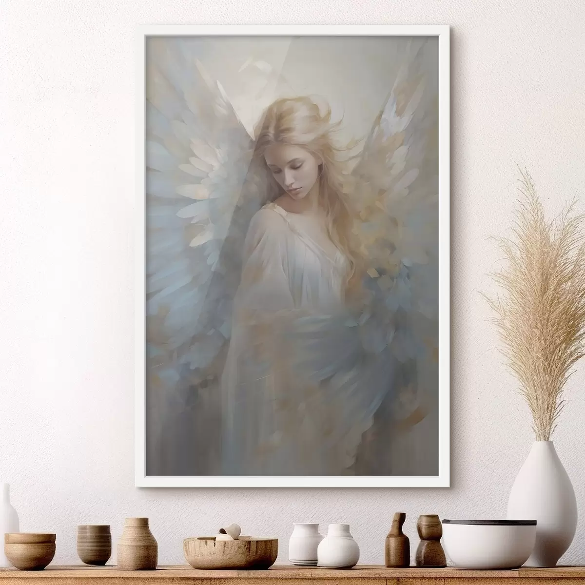 Plakat Ingel abstraktne maal imitatsioon f46682