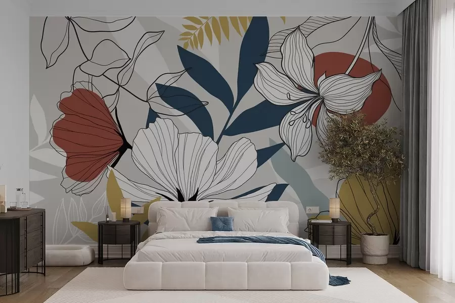 Fototapeedid Abstraktsed taimed ja lilled w04898v1