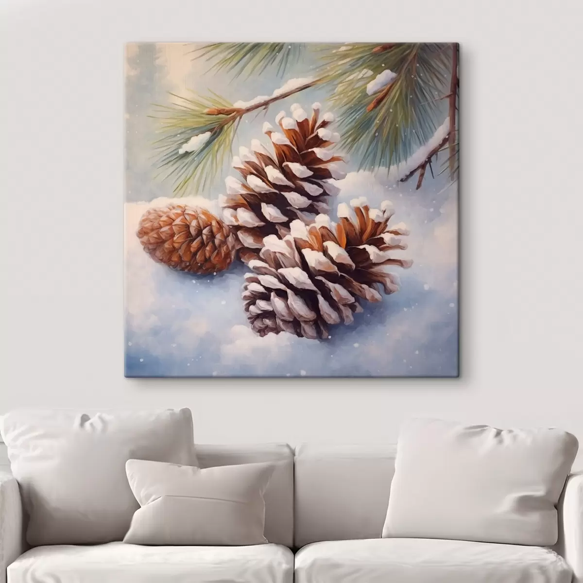 Pilt Lumega kaetud männipungad ja oksad s46631