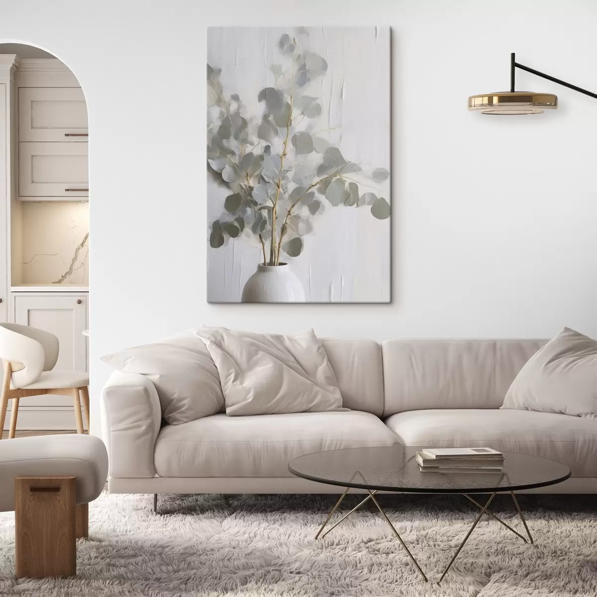 Pilt Oksad vaasis imitatsioonmaal s46719