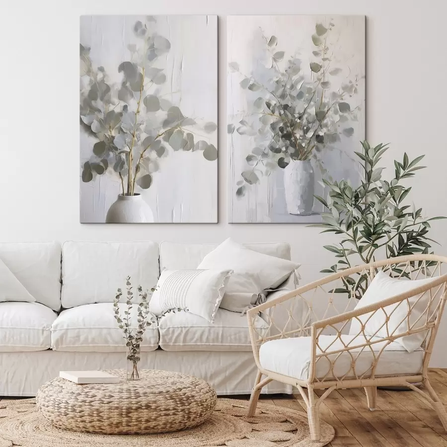 Pilt Oksad vaasis imitatsioonmaal m01020