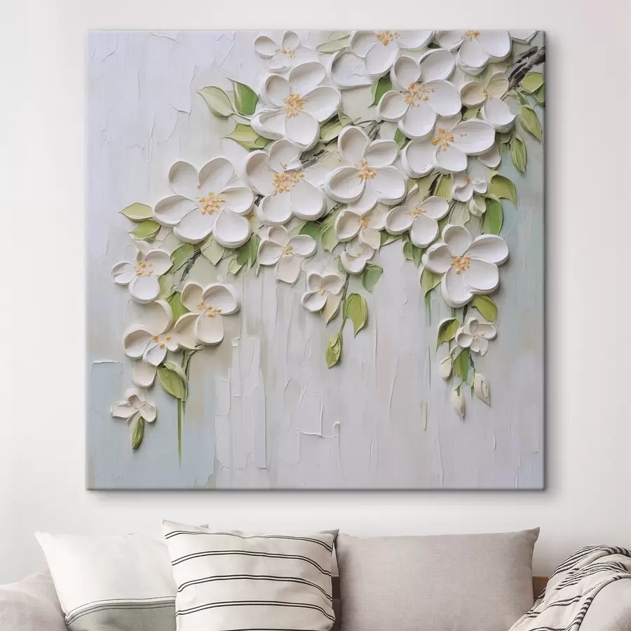 Pilt Abstraktsed lilled, maalide imitatsioon s46755