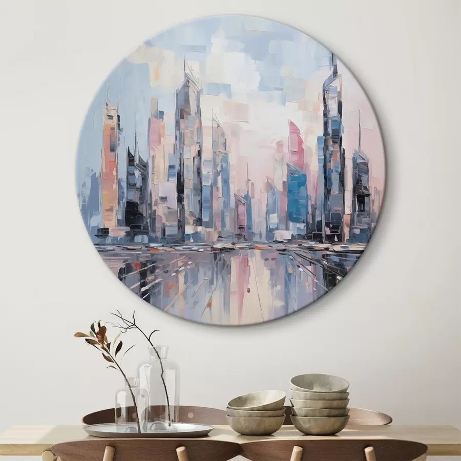 Pilt Abstraktne linna imitatsioon maalist r46752