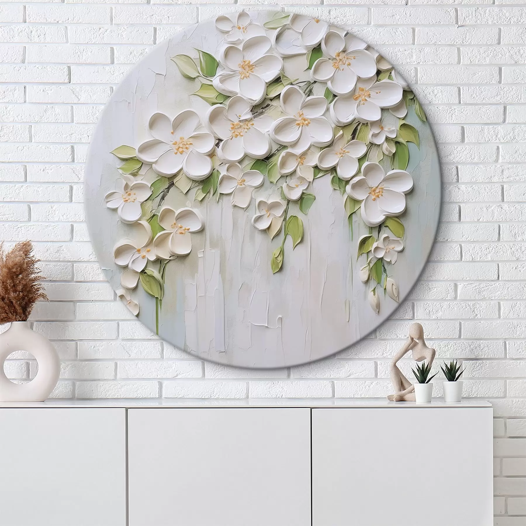 Pilt Abstraktsed lilled, maalide imitatsioon r46755