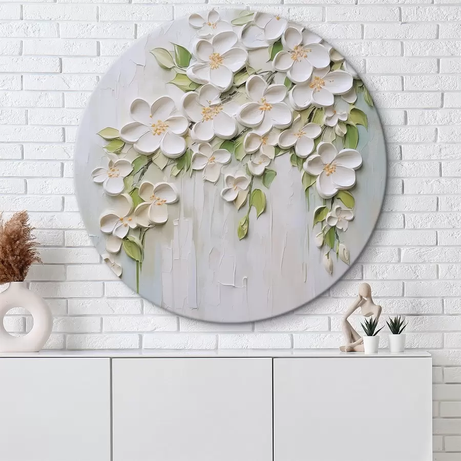 Pilt Abstraktsed lilled, maalide imitatsioon r46755