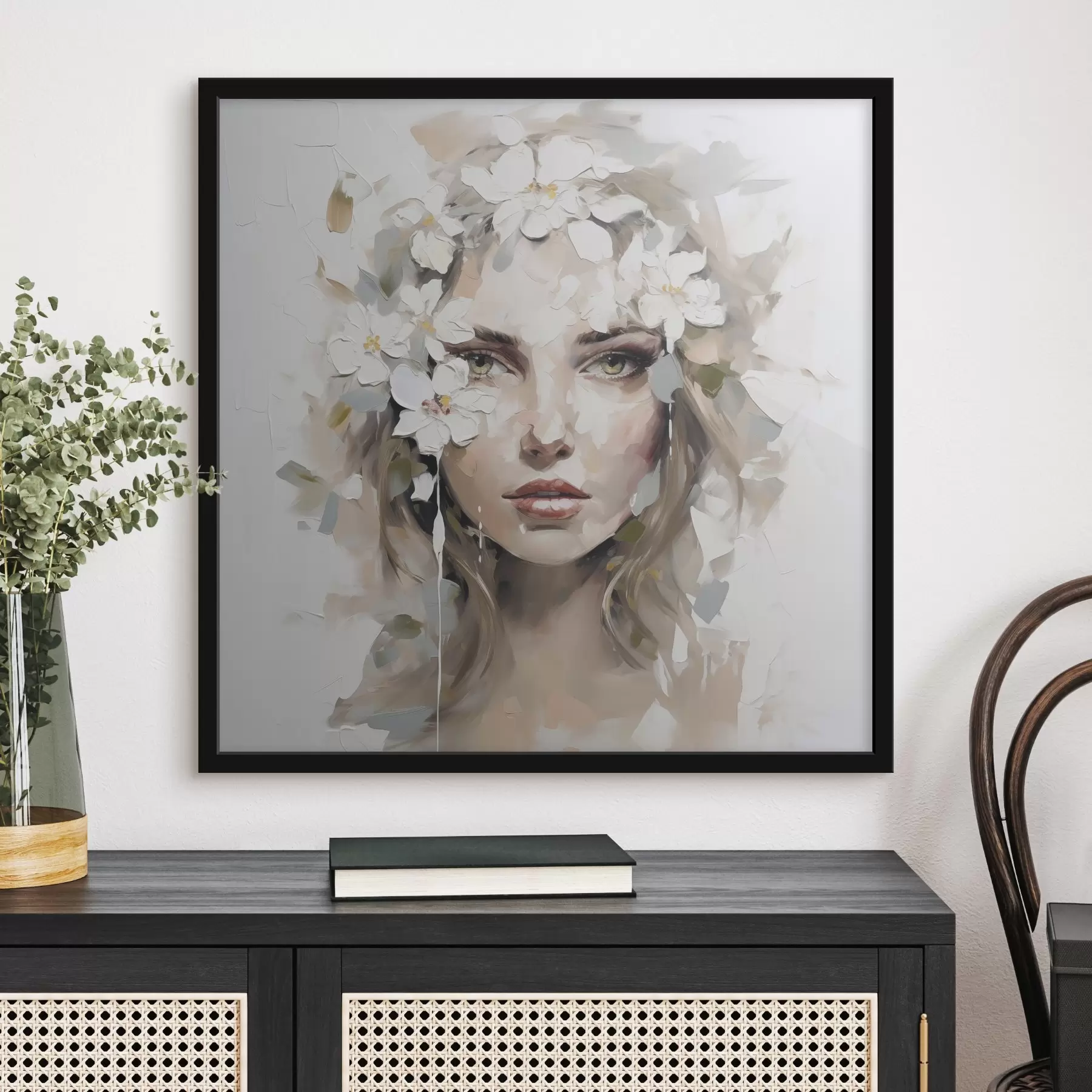 Fototapeedid Abstraktne portree imitatsioon maalimine f46749