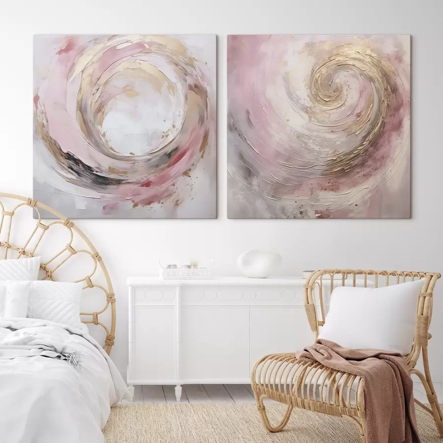 Pilt Abstraktne keerisjäljend maal m01028