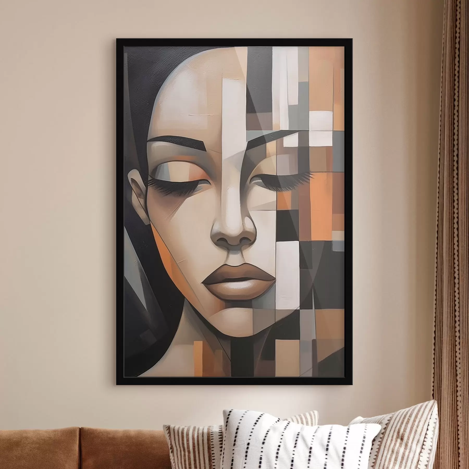 Fototapeedid Kubistlik naisportree f46731