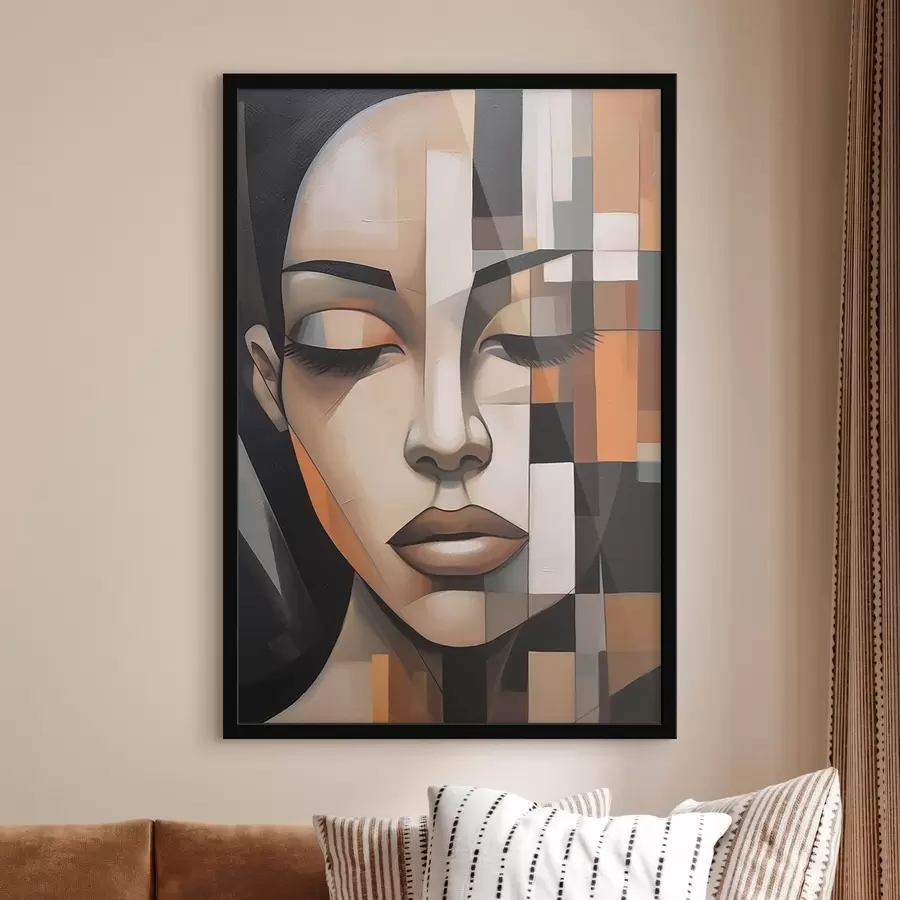 Fototapeedid Kubistlik naisportree f46731