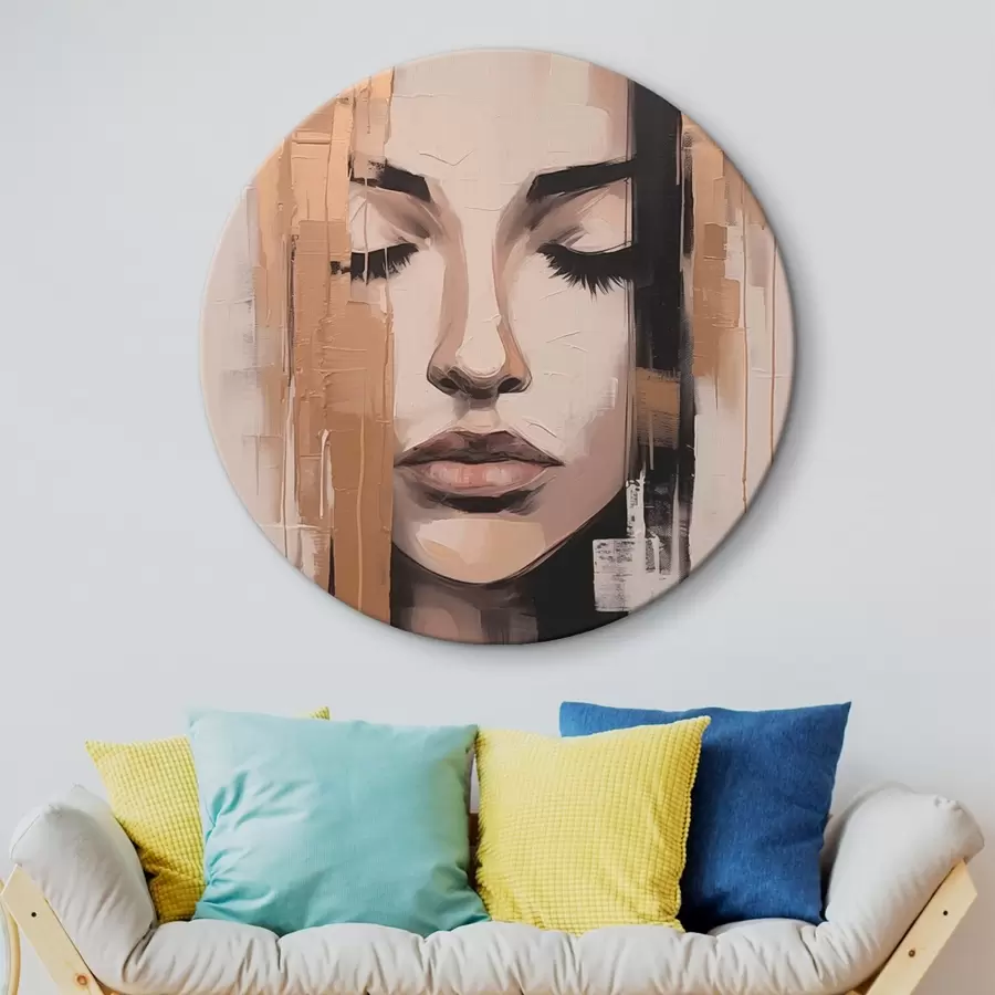 Pilt Naise portree. Abstraktsed pintslitõmbed r46733