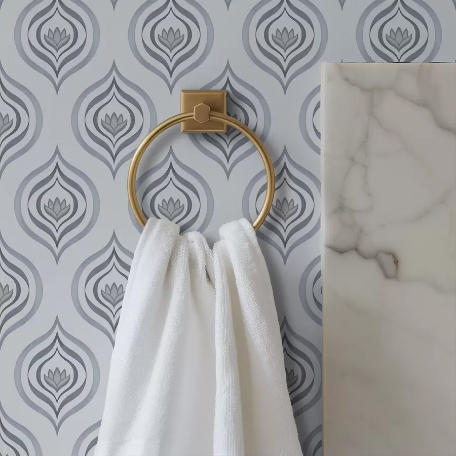 Fototapeedid Lahe tilkamotiiv hallikassinistes toonides lillaga a00977v3