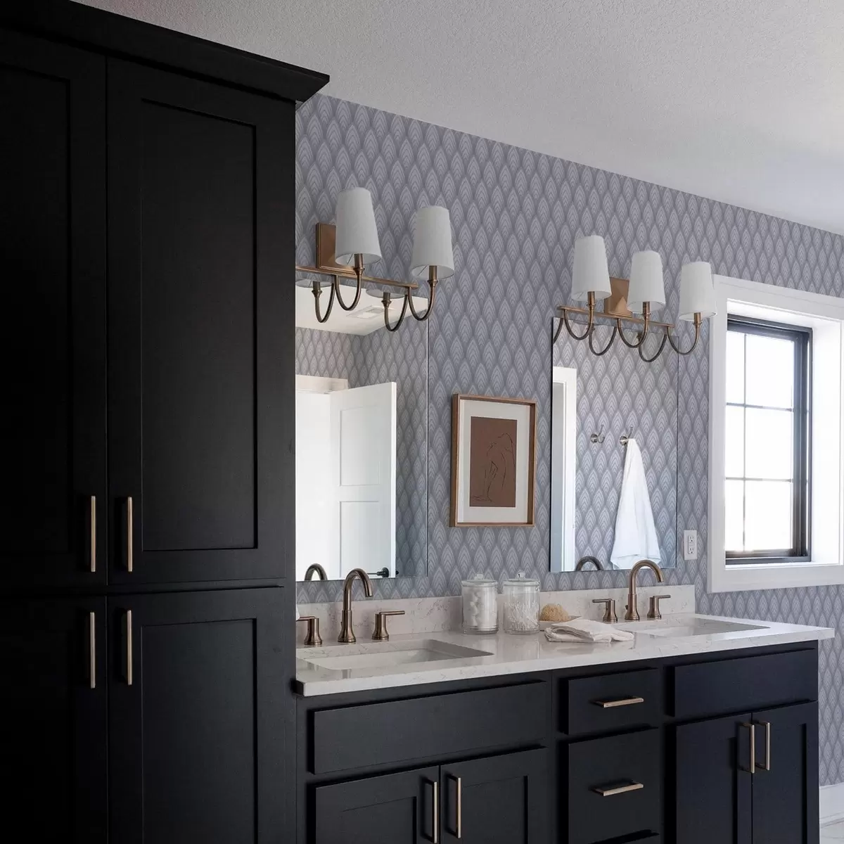 Tapeet Mahulised halltoonilised kaared pehme üleminekuga a00989