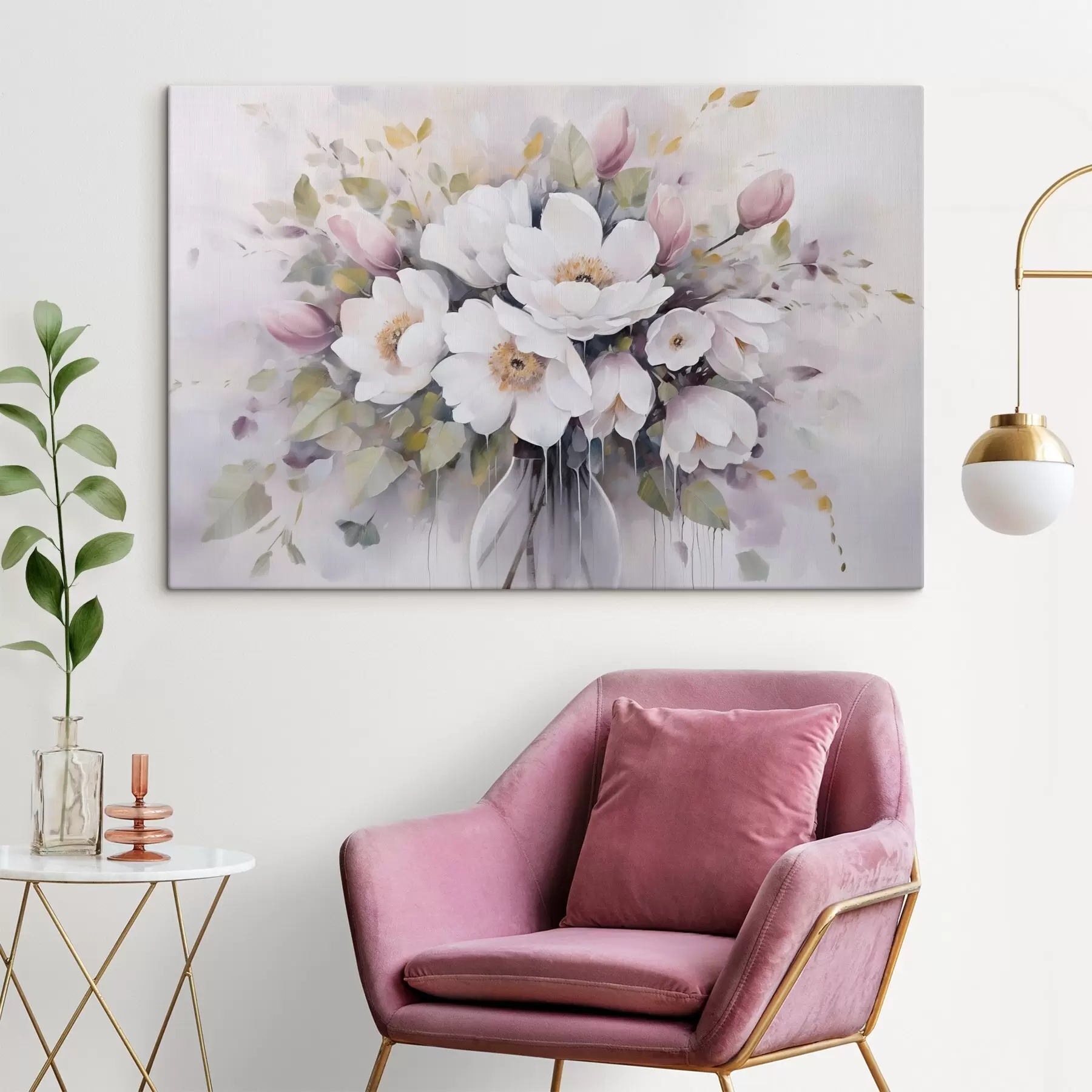 Pilt Lilled vaasis imitatsioonmaal s46763