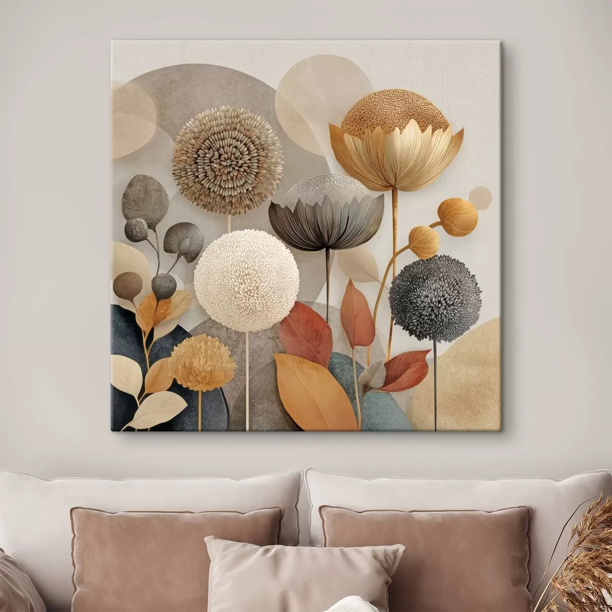 Pilt Abstraktsed lilled s46788