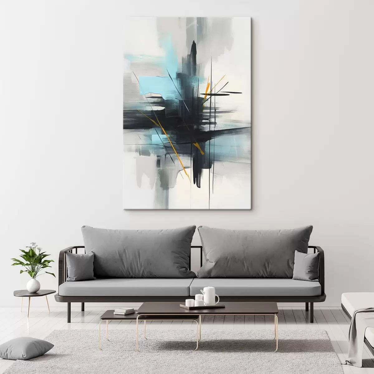 Pilt Abstraktsioon, mis imiteerib pritsmeid ja pintslitõmbeid s46789