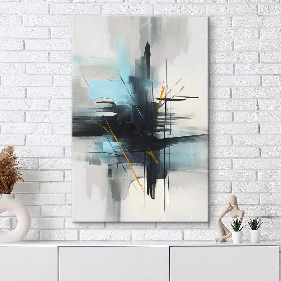 Pilt Abstraktsioon, mis imiteerib pritsmeid ja pintslitõmbeid s46789