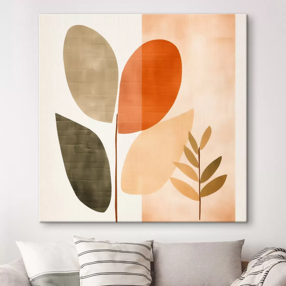 Pilt Minimalistlik lehtede kunstiline stiil s46644