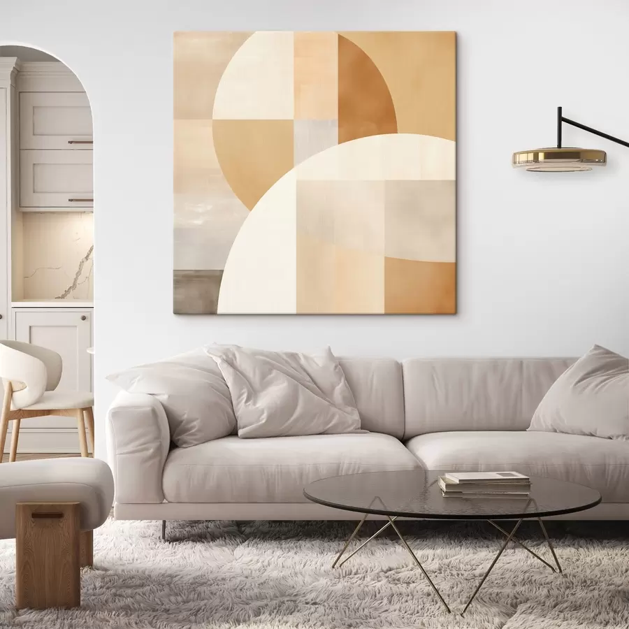 Pilt Kunstiline geomeetria pastelltoonides s46650