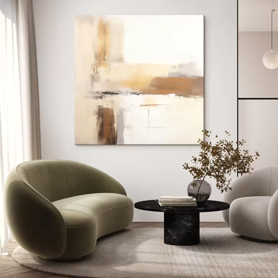 Pilt Kerge abstraktne kompositsioon soojades toonides s46654