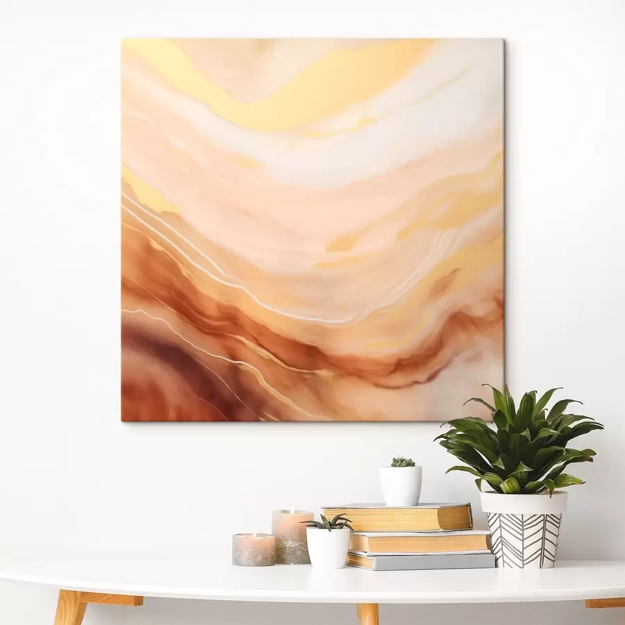 Pilt Abstraktsioon pastellpaletis looduslike vormidega s46660