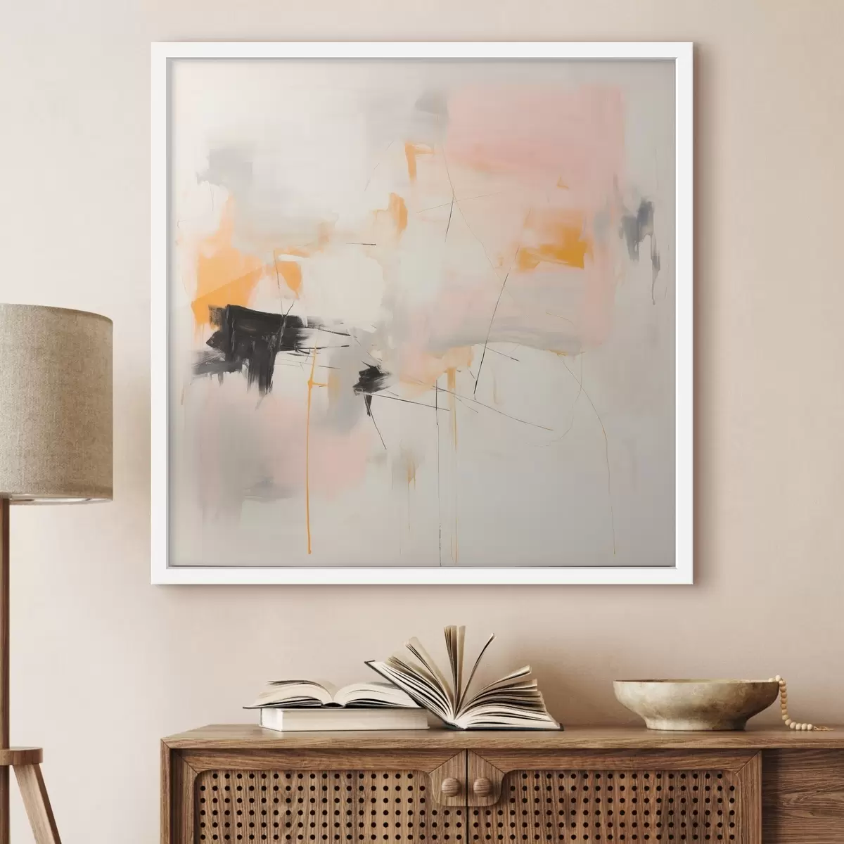 Plakat Udukad kujundid ja dünaamilised jooned žestikuleerivas tehnikas f46639