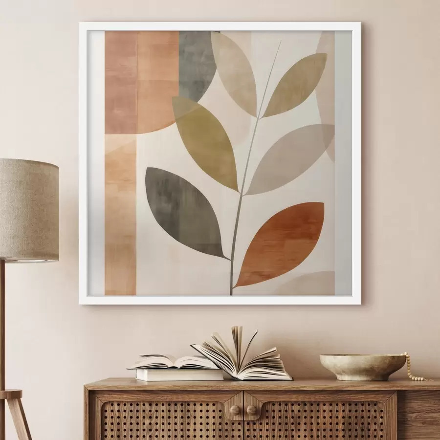 Fototapeedid Soe lehekompositsioon lüürilises minimalistlikus stiilis f46646