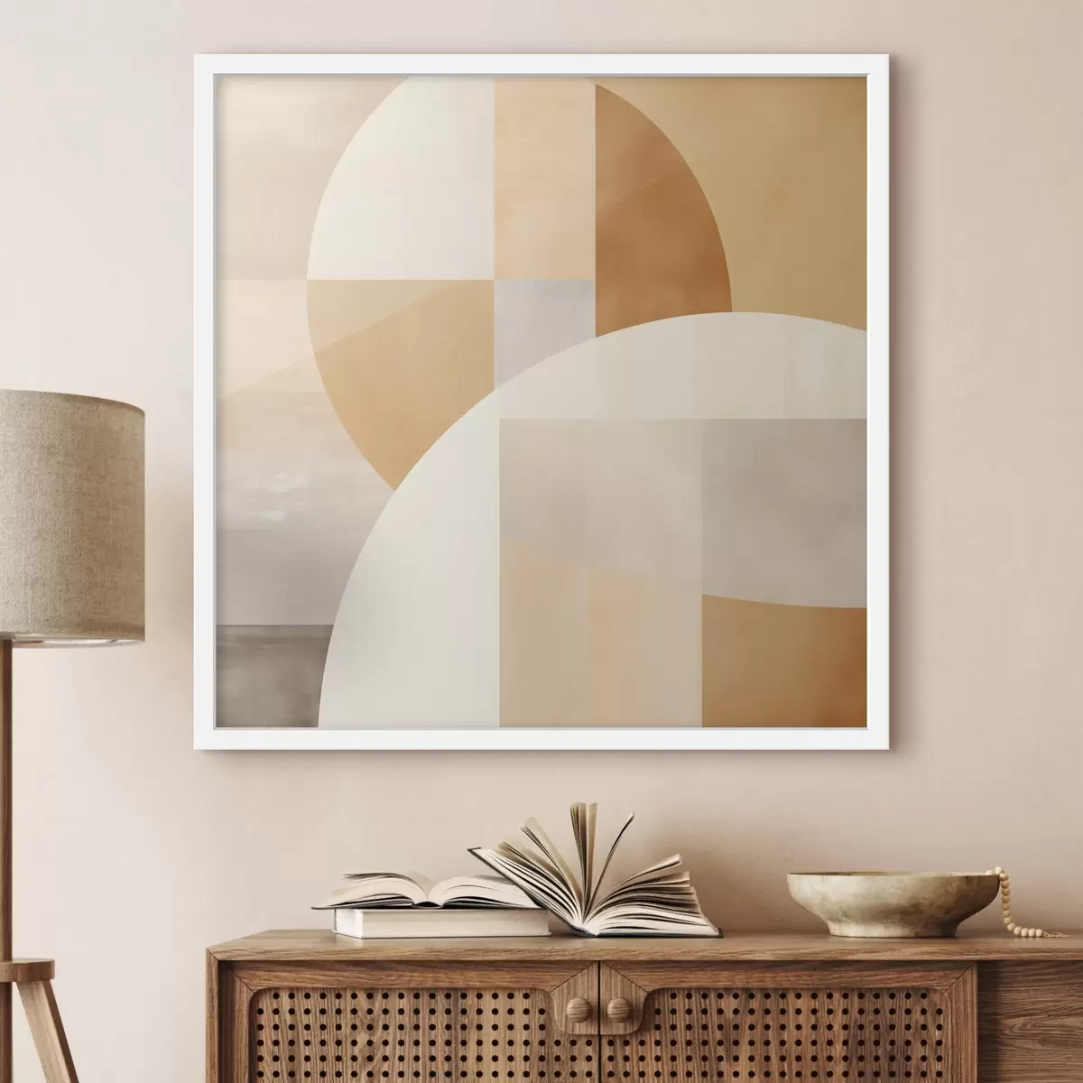 Plakat Kunstiline geomeetria pastelltoonides f46650